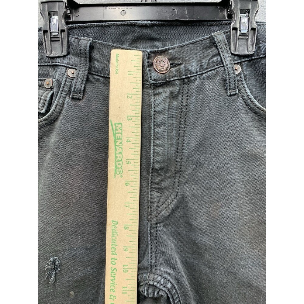 True Religion Mens Ricky Denim Jeans Flaps 249-063034 Black Made In USA 38X32 - Picture 7 of 16